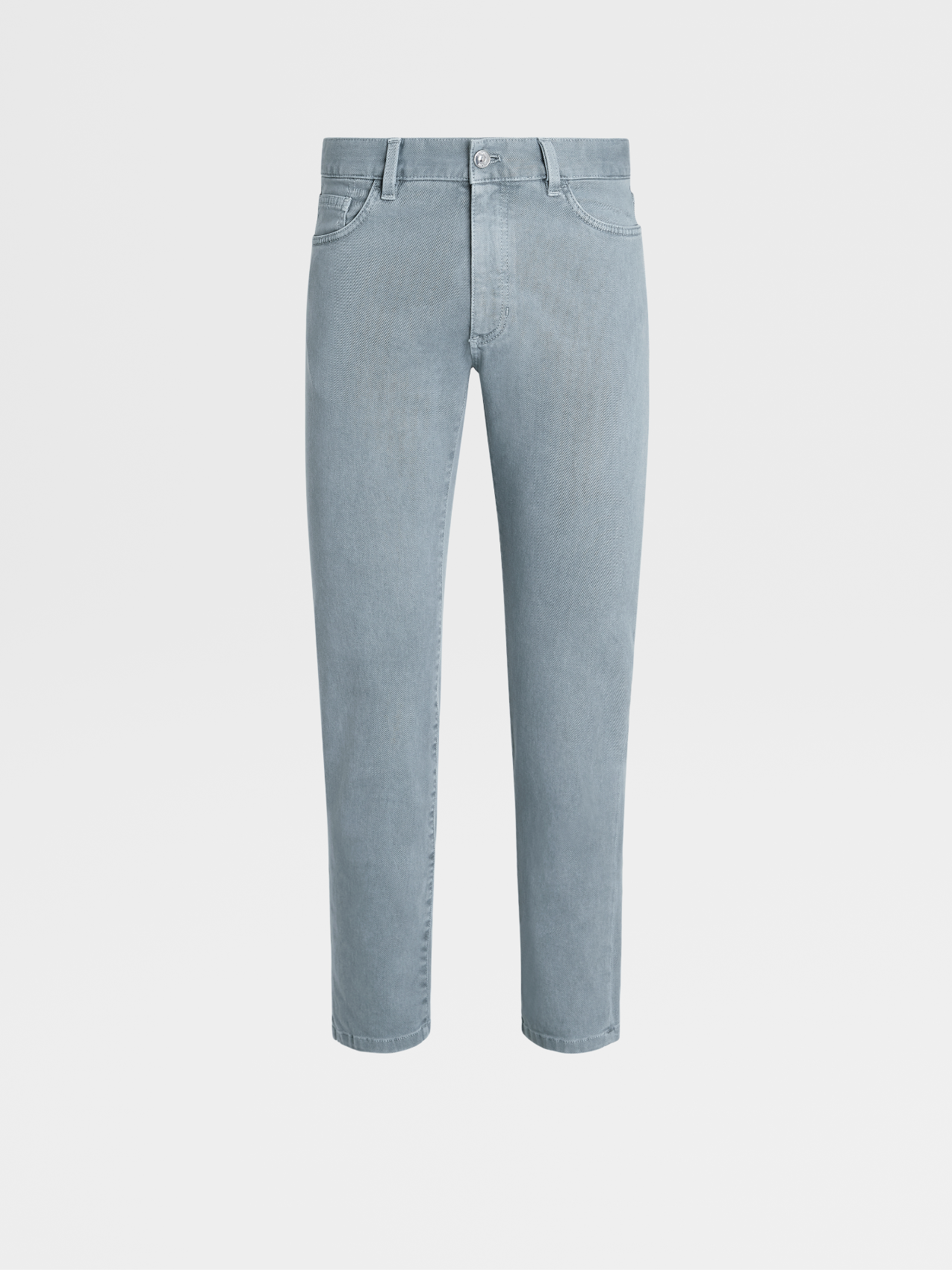 Pantalones Roccia de Algodón Elástico Azul Claro